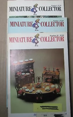 Lot Of 3 MINIATURE COLLECTOR Magazines 1978 Numbers 8 9 10 • $6