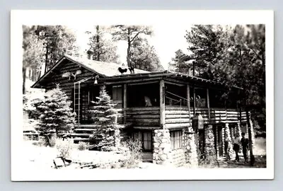 RPPC Log Cabin With Field Stone Foundation Postdard • $15