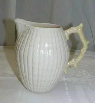 £83.89 • Buy Vintage Pottery By Belleek Ireland Limpet Yellow 32 Oz Milk Jug Pitcher 6th Mark
