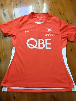 Sydney Swans AFL Nike Academy Training Shirt Jersey Womens Size M Red   • $17.95