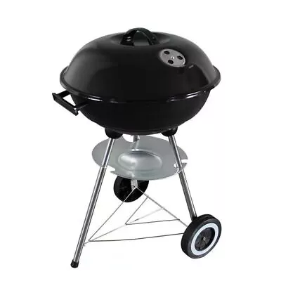 Portable Round Kettle Charcoal Grill BBQ Outdoor Heat Control Party BBQ Grill UK • £21.99