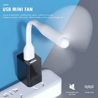 $11.30 • Buy For Charger Portable Travel Flexible Mini Phone Fan Mobile Phone Cooler USB Fan