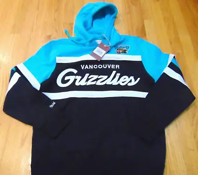 Mitchell & Ness Nba Vancouver Grizzlies Script Head Coach Hoody Sweatshirt M • $64.16