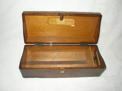 Yawman & Erbe Oak Wood Index Card File Recipe Box Vintage Dovetail • $44.46