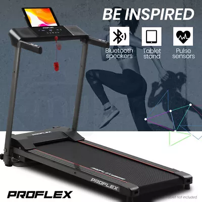 $369 • Buy 【EXTRA10%OFF】PROFLEX Treadmill Bluetooth Running Machine Foldable Small
