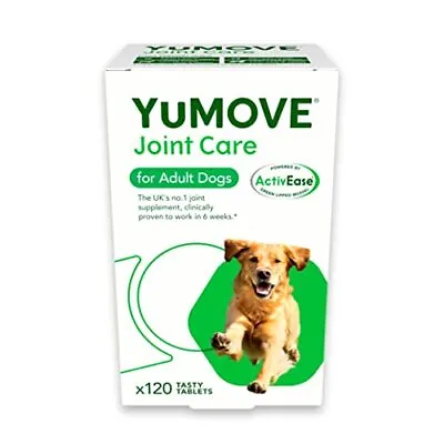 YuMOVE Adult Dog | Joint Supplement For Adult Dogs With Glucosamine-120 Tablets • £22.83