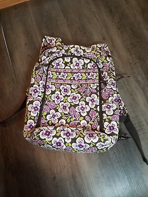 VERA BRADLEY  Laptop Backpack Lavender Green Floral • $39.88