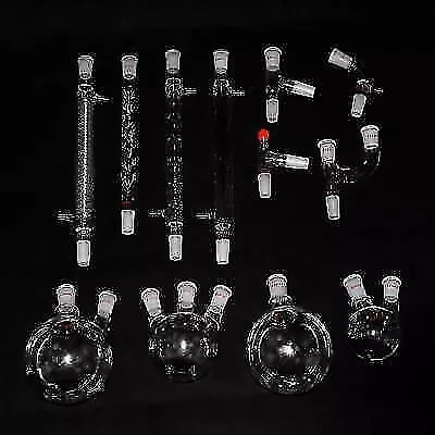 32PC Lab Glassware Set For Teaching Distillation Purification Equipment • $185.06