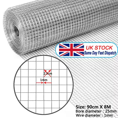 £85.99 • Buy 8-40M Chicken Wire Mesh Fencing Galvanised Netting Rabbit Fence Pet Garden Mesh