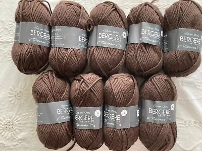 £25 • Buy Sweater Quantity Bergere De France Merinos7 Bulky Weight, Brown.