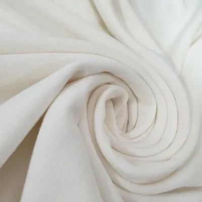 £1.99 • Buy Plain Ivory Cream Ponte Roma Jersey Knit Elastane Stretch Dress Craft Fabric 60 