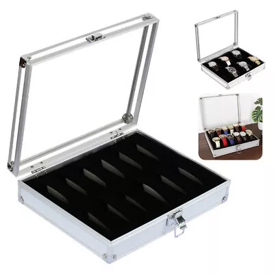 £15.19 • Buy 12 Aluminium Display Watch Box Case Organizer For Women Men Jewelry Storage