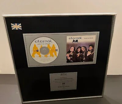 £150 • Buy Eternal Always & Forever BPI Album Certified Sales Award Platinum Disc EMI 1994