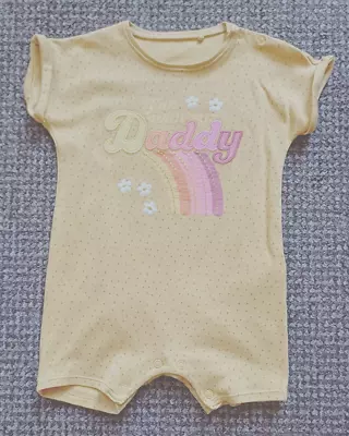 Baby Girl 12-18 Months NEXT Summer Clothes Romper Rainbow Design • £1