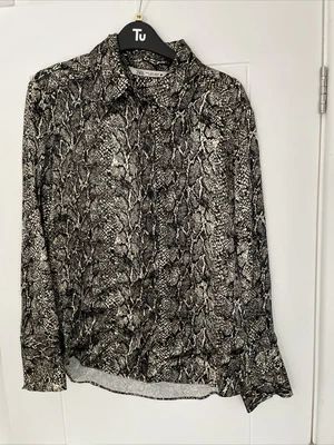 £0.99 • Buy Zara Snakeskin Print Blouse