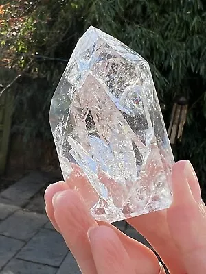 Fire And Ice Clear Quartz With Rainbows Brazilian AAA+ 107g 2 • £22.99