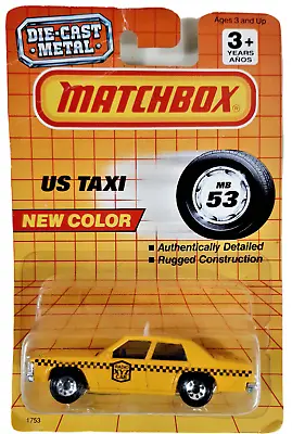 Matchbox Series MB53 Yellow US Taxi Cab Diecast Car Factory Sealed • $12.99