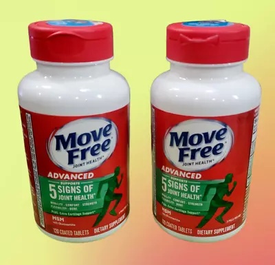 2 Pack (120+120) Schiff MOVE FREE JOINT HEALTH Plus MSM Glucosamine Chondroitin • $44.98