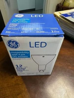 Case Of 6 GE Lighting LED LIGHT BULBS LED12G24q - V/827 Vertical Lamp 950L • $7.98