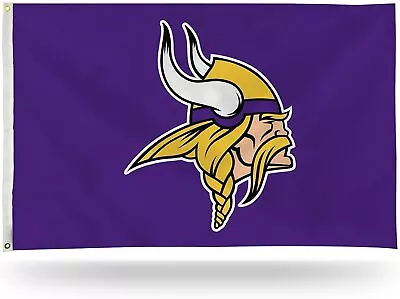 Minnesota Vikings Premium 3x5 Feet Flag Banner Logo Design Metal Grommets... • $29.99