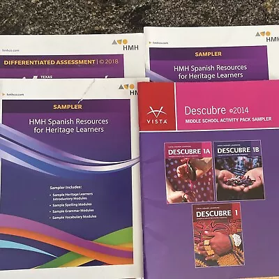 HMH Spanish Resources/HMH Differentiated Assessment/Descubre Mid School Samplers • $3