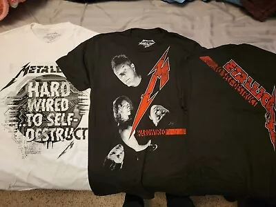 Lot Of 3 Metallica Size S Small Hardwired Authentic Official Shirt Self-Destruct • $29.99