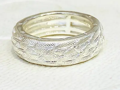 THOMAS SABO Sterling Silver Heavy Feather Ring Size 58 As New • $129
