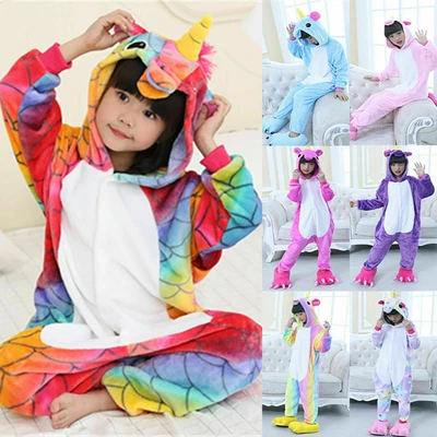 $33.53 • Buy Kid Boy Girl Animals One Piece Jumpsuit Pyjamas Unicorn Sleepwear Unisex Clothes
