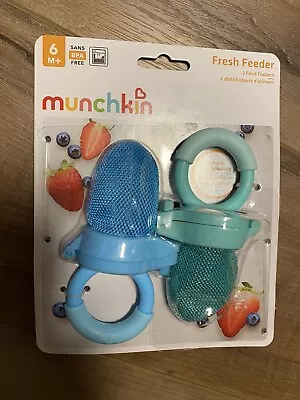 Munchkin Fresh Food Fruit Veggie Mesh Net Feeder 6+ Months BPA Free 2 Pack • $12.88