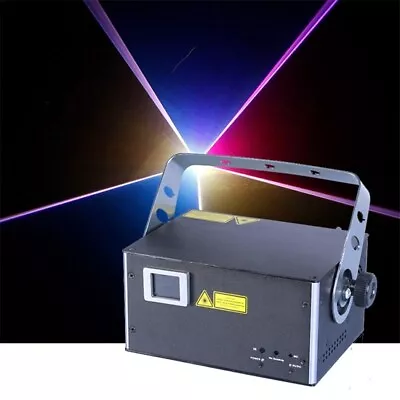 CR Laser Fine 7 RGB 1W Laser 20k Scanning Auto Sound DMX ILDA With Keyboard • $849