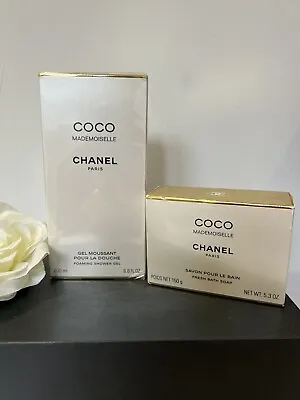 Coco Mademoiselle Chanel Foaming Shower Gel And Fresh Bath Soap • £100