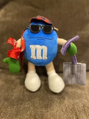 Vintage M&M's Blue Guy Shoveling Plush New With Tags* (2002) • $12.98