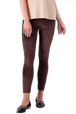 Women With Control Regular No Side Seam Corduroy Legging Chocolate • $17.99