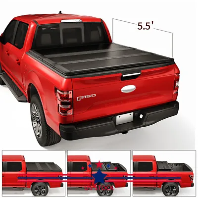 Hard Tri-Fold Tonneau Cover W/Hardware For 2015-2020 Ford F-150 5.5FT Short Bed • $409.97