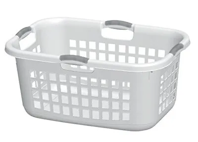 Sterilite Corp 12168006 Laundry Basket White 2Bshl No Size Plain • $26.34