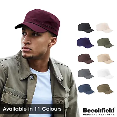 £5.99 • Buy Beechfield Unisex Army Cap - Military Cadet Combat Hunting Hat - Plain & Camo  