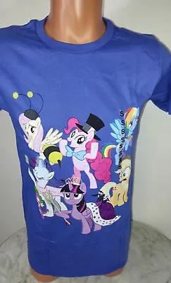 My Little Pony T-Shirt Adult Blue Slim Fit  Men's Size Small S • $20.66