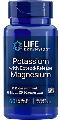 Potassium With Magnesium (Verzögerte Release) Lifeextension 60 Capsules • £22.64