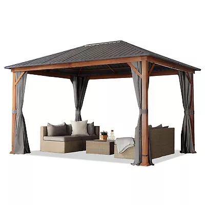 3x4 Garden Gazebo Forest Superior With Oak Finish Waterproof With 4 Sidewalls • £1650