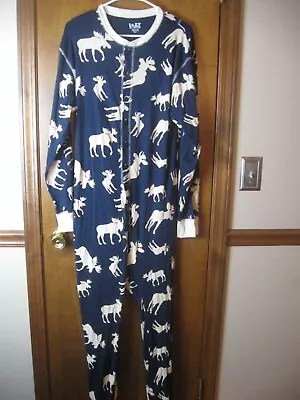 LAZY ONE ONE-PIECE FLAP JACK One Piece LONG JOHN~moose ~ Adult Large NWT Read • $17