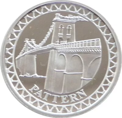 2003 Royal Mint The Menai Straits Bridge Pattern £1 One Pound Silver Proof Coin • £4.89