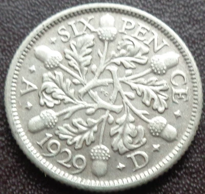 £3.99 • Buy 1929 George V Sixpence EF