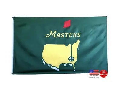 The Masters Green 3x5 Flag Man Cave Flag Banner Augusta Golf Club 3 X 5 New. • $16.35