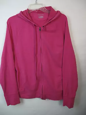 Merona Women's Hoodie Sweatshirt Jacket Pink 58% Cotton • $12