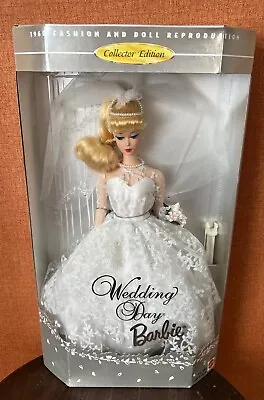 1996 Mattel #17119 Reproduction Wedding Day Blonde Ponytail Barbie Doll NIB • $14.99