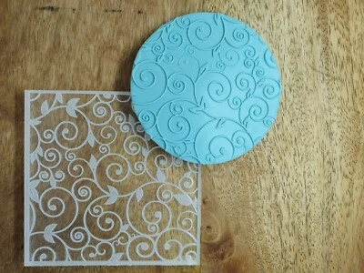 $15.95 • Buy Swirl Vine Pattern Raised Fondant Embosser 3D POP Debosser Mother's Day Wedidng