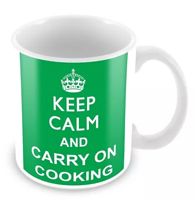 Keep Calm And Carry On Cooking Ceramic 11oz  Gift Mug • £8.99