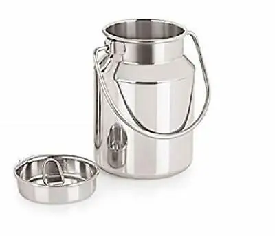 Stainless Steel Ghee Can-Oil Container-Milk Pot-1 Ltr US • £31.42