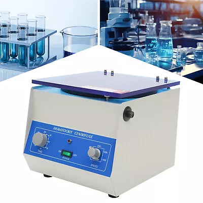 100W 110V Lab Centrifuge Hematocrit High-Speed Electric Digital Microhematocrit • $266