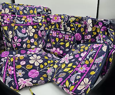 Vera Bradley Floral Nightingale Handbag Set 7 • $224.99